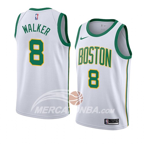 Maglia Boston Celtics Kemba Walker Ciudad 2019-20 Bianco